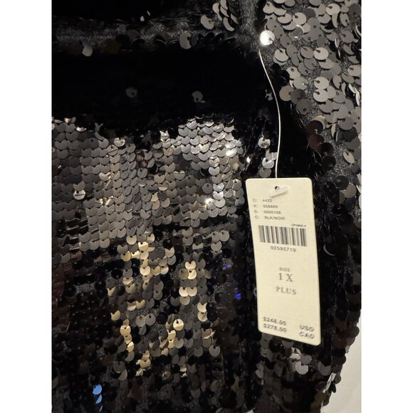 NWT Size 1X -The Alani Cashmere Mock-Neck Sweater: Sequin Edition NWT US$ 248 - Picture 10 of 16